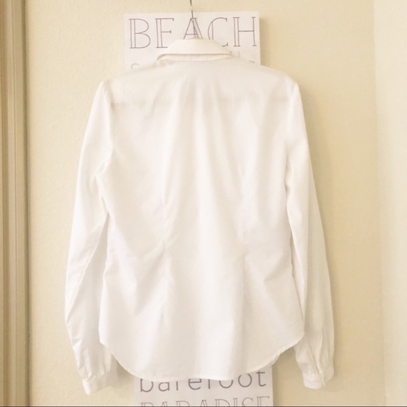 Red Valentino: ruffle front button down blouse - Picture 2 of 8